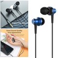 thumbnail image 4 of Auricures con cable Universal de 3,5mm en oreja auricures deportivos de música auricures estéreo auricures para juegos micrófono Azul, 4 of 9