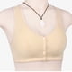 thumbnail image 2 of Gibobby Brasieres Anchos De Espalda Comodos Sujetador con aros de talla grande con correa para el hombro ajustable con copa moldeadora de botón frontal Sexy para mujer(Beige,44), 2 of 3