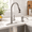 Brushed Nickel-With Soap Dispenser, variant on Brushed Nickel Classic Single Handle Pull Down Sprayer Kitchen Faucet