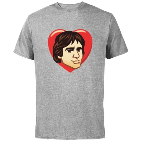 Star Wars Han Solo Cartoon Heart – Short Sleeve Cotton T-Shirt for Adults – Customized-Athletic Heather