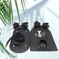 thumbnail image 6 of 7 Pieces DIY PU Leather Knitting Crochet Bags Nail Bottom Shaper Mat with Holes Clasps fit for Handbag DIY Shoulder Bags Accessories Black, 6 of 7