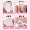 thumbnail image 4 of Reusable Love Heart-shaped Velvet Powder Puff Face Soft Cotton Face Sponge Makeup Cosmetics, 4 of 8