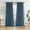 Denim Blue, variant on Burnt Orange Blackout Linen Curtains Linen 2 Panels Set 102 Inch Length for Living Room Hook Belt Back Tab Track System Ceiling Curtains Boho Muted Ochre Orange Curtains for Bedroom W50 x L102