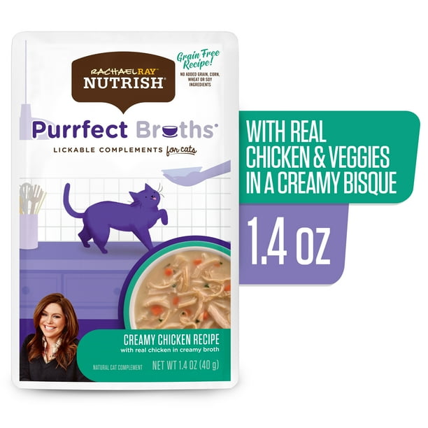 Rachael Ray Nutrish Purrfect Broths All Natural Wet Food Complement for