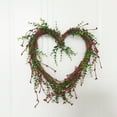 thumbnail image 4 of MAHAQI Heart Wreath Handmade Natural Grapevine Wreath Rustic Twig Red Berry Wreath for Valentine’s Day Wedding Party Christmas, 4 of 6