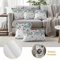 thumbnail image 6 of 4th of July Outdoor Waterproof Pillow Covers, Memorial Day Patriotic Star Eucalyptus Leaf Decorative Square Throw Pillowcase Sofa Cushion Sham for Patio/Couch/Chair, 16"x16" 2 Pack, 6 of 8