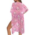 thumbnail image 5 of HELLHERO Polyester Bathing Suit Cover Up for Vacation Casual Breathable Salamanders and Donuts, 5 of 6