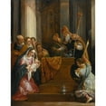 thumbnail image 3 of David Teniers The Younger 15x18 Black Modern Framed Museum Art Print Titled - The Presentation in the Temple, 3 of 5