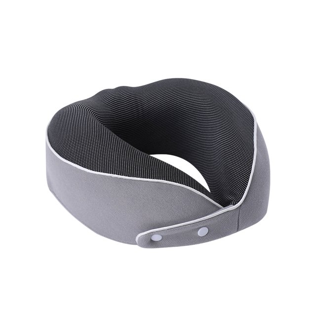 Puntoco Almohada en forma de U con espuma viscoelástica para guardarla Almohada para viajes de negocios Almohada para la siesta Almohada para el cuello en avión Almohada portátil de protección par