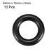 thumbnail image 2 of 10Pcs 24mm x 14mm x 5mm Anillos de goma mecánicos sellos de aceite juntas negras, 2 of 5