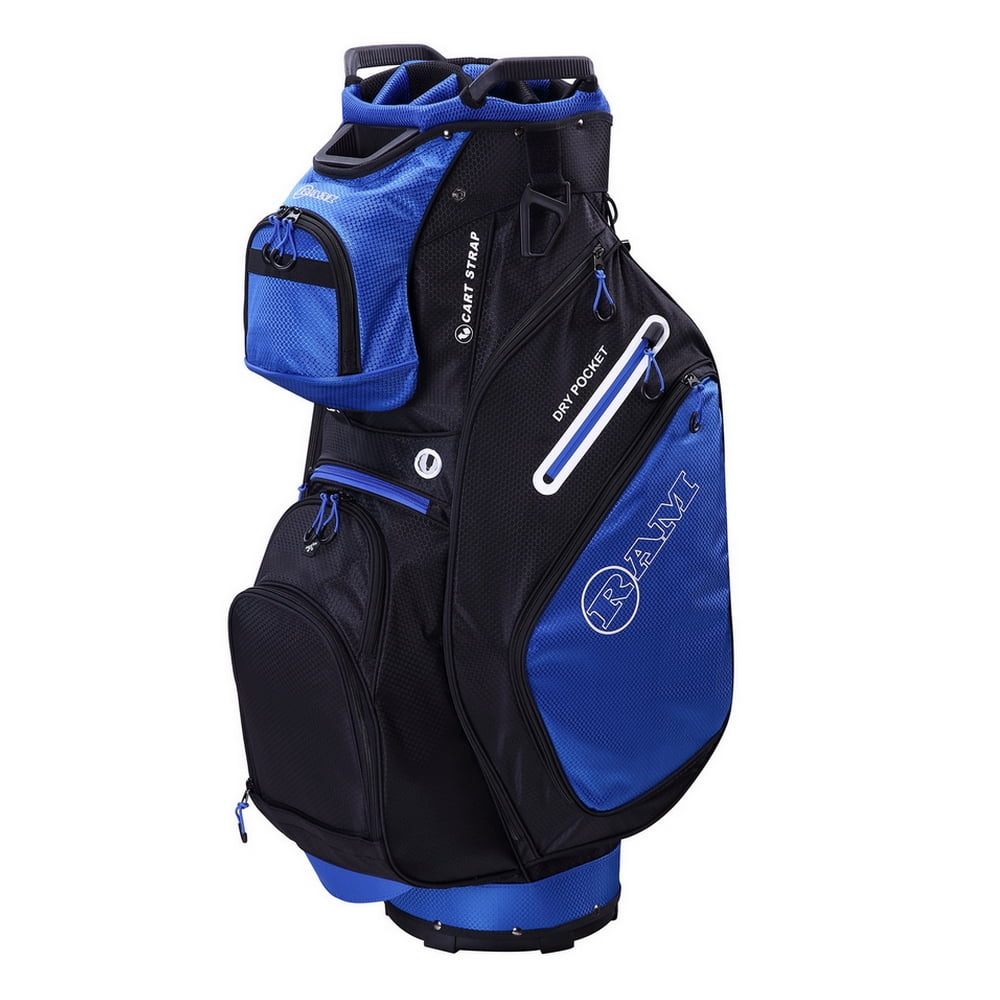 Ram Golf FX Deluxe Golf Cart Bag with 14 Way Dividers Blue/Black | Walmart  Canada