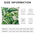 thumbnail image 5 of Nawypu Tropical Green Banana Leaves Throw Pillow Cases Summer Style  Cushion Covers Jungle Plants with Palm Tree Leaf Decorations Home Couch Standard Pillowcase, 5 of 5