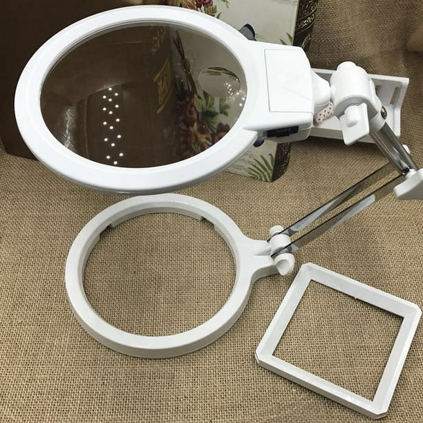 2.5X Desktop Magnifier Embroidery Reading Stand Magnifying Glasses with