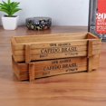 thumbnail image 3 of Maceta rectangular de madera para plantas de jardín, cajas decorativas Vintage de madera suculentas, 3 of 5