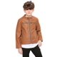 thumbnail image 3 of Chaqueta de cuero Pu para motociclista para niños, 3 of 5
