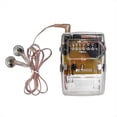 thumbnail image 2 of Radio Portátil Transparente AM/FM con Puntero, Compatible con Auriculares para Iglesias, Conferencias, Museos, Guías, Sin FM Externa., 2 of 5