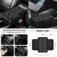 thumbnail image 6 of Renewold Bat Spider Web Print 14 Pack Car Seat Cover Set, with Steering Wheel Seat Belt Strap Armrest Gear Shift Knob Cover Set Garbage Bin Rearview Mirror Cover Coasters Halloween Car Decor, 6 of 7