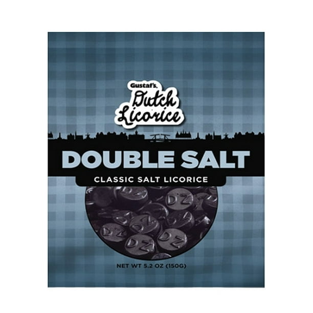 Double Salt Black Licorice Drops (Pack of 12)