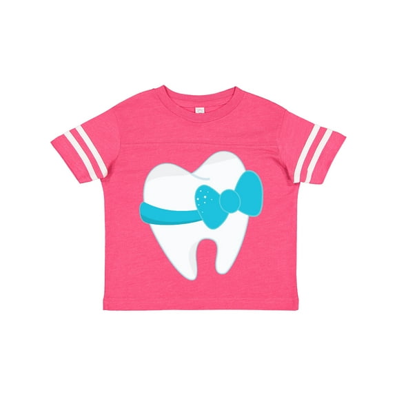 Inktastic Tooth with a bow Boys or Girls Toddler T-Shirt