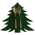 thumbnail image 2 of Ganfancp 4Pc Árbol de Navidad Cubiertos Bolsa de Navidad Decoración de Mesa Bolsa de Cubiertos Artículos En Liquidación 4 Bolsas para Cubiertos, 2 of 4