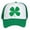 Clover, variant on St. Patrick’s Day Trucker Hat – Green Shamrock Clover Funny Irish Cap Snapback Parade Party Pub Crawl Costume Accessory, 4 Leaf Clover