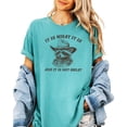 thumbnail image 2 of It Is What It Is and It Is Not Great Shirt for Women & Teens Funny Raccoon Tee Seafoam Shirt Adult Large, 2 of 5