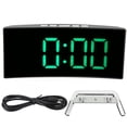 thumbnail image 2 of Reloj LED digital, reloj despertador digital, reloj con espejo, reloj despertador, diseño elevado, 2 of 14
