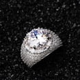 thumbnail image 3 of Bling Punky Rapper Luxury Trendy Rings for Men 14K Gold Plated Shiny Iced out Hip Hop Cubic Zirconia Men Engagement Rings, 3 of 8
