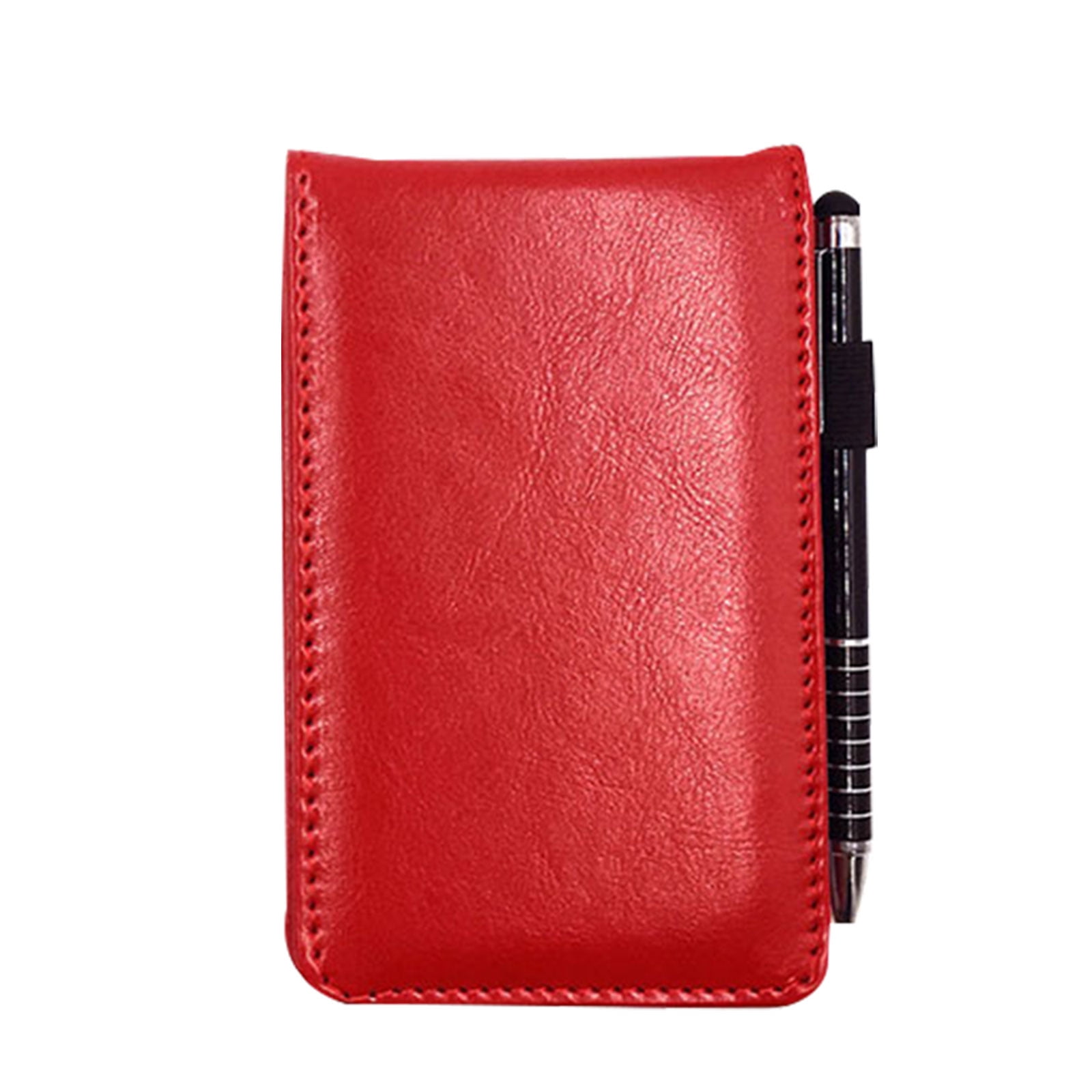 SIEYIO Pocket Memo Notepad A7 Leather Cover Stylus Pen Notebook for