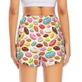 thumbnail image 2 of Rocae Color Donut for Women's Athletic Shorts Quick Dry Workout Hiking Shorts With Pockets for Running, Yoga, Gym, Sports Small, 2 of 9