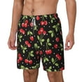 thumbnail image 2 of Balery Sweet Red Cherry Mens Swim Trunks Swim Shorts for Men Quick Dry Inseam Beach Shorts with Compression Liner Pocket-Small, 2 of 9