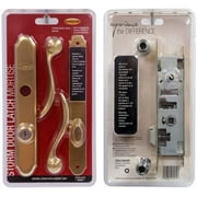 Larson Certified Storm Door Revere Mortise Handle Set Brass