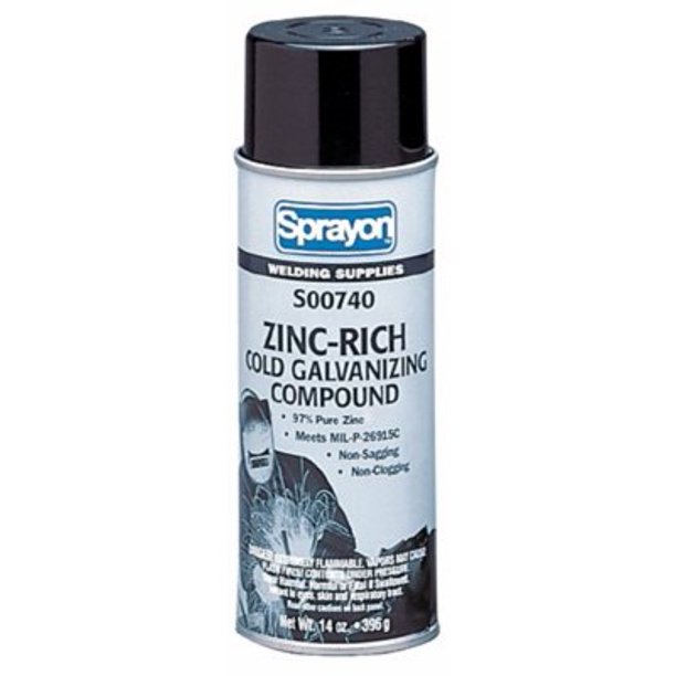 ZincRich Cold Galvanizing Compound, 16 oz Aerosol Can
