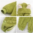 thumbnail image 6 of Diufon Newborn Baby Boy Girl Fleece Romper Fleece Thickened Warm Hoodie Jumpsuit Fall Winter Button Bodysuit, 6 of 7