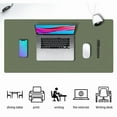 thumbnail image 6 of Desk Pad, PU Leather Non-Slip Desk Mat Large Mouse Pad for Desktop, Waterproof Laptop Computer Writing Mat for Office, Home, Work, Gaming (31.5" x 15.8", Army Green), 6 of 8