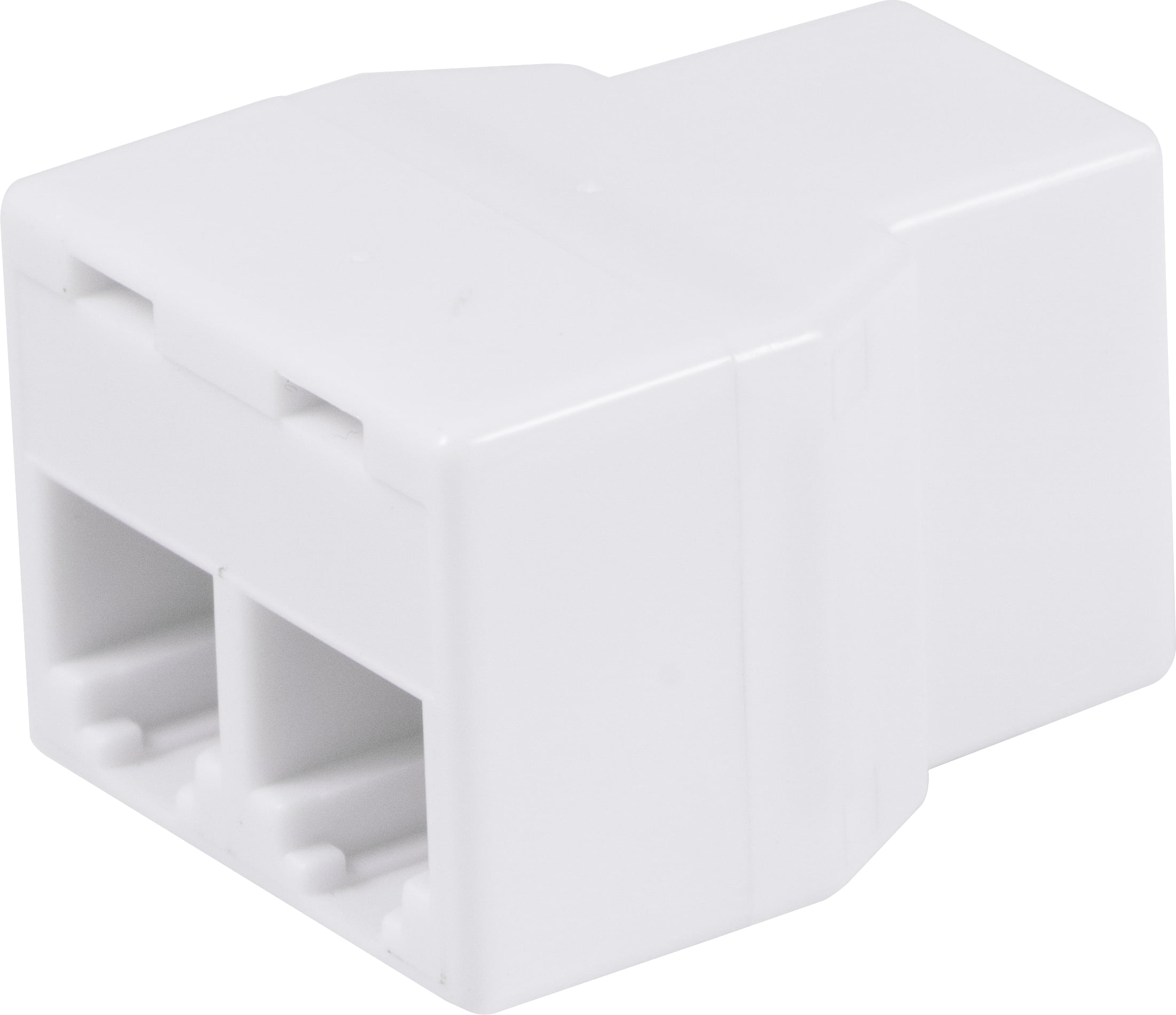 onn. Duplex In-line Telephone/Fax/Answering Machine Coupler, White, 100010001