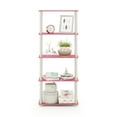 thumbnail image 5 of Furinno Rata 6-Tier Industrial Multipurpose Flat Base Shelf Display Rack with Metal Frame, Narrow, Marble White, 5 of 5
