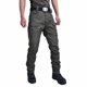 thumbnail image 1 of Pantalones de trabajo de longitud completa para hombre, elegantes, de color sólido y con múltiples bolsillos., 1 of 3