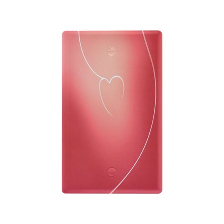 IAUYY Retardant PC Material Unused Outlet Cover Switch Plate Covers Easy DIY Installation with Screws Light Switch Cover Plate Heart Shaped
