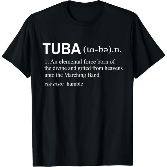 Tuba Definition Music Instrument Marching Band T-Shirt