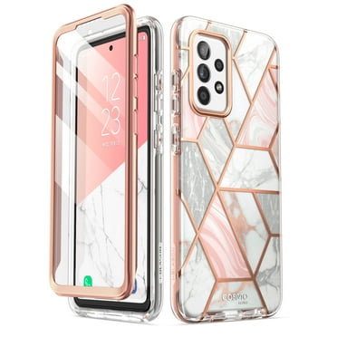 i-Blason Cosmo Series Case for Samsung Galaxy A53 5G (2022 Release), Slim Full-Body Stylish Protective Case with Built-in Screen Protector (Marble)