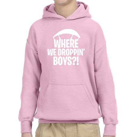 New Way New Way 882 Youth Hoodie Where We Droppin Boys - departments