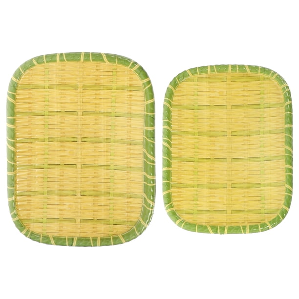 2 bandejas para el hogar, bandeja para servir postres, bandeja para comida de cocina, bandeja para comida de café, plato para servir en la sala de estar