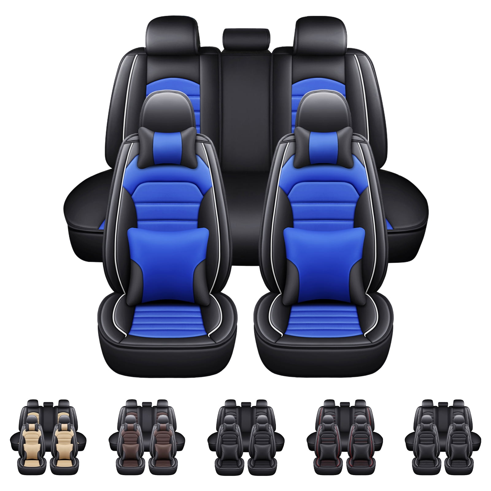 Car Seat Covers for Chevy Impala 5-Seat Full Set, Premium Auto