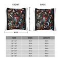 thumbnail image 4 of Funda de almohada súper suave Nun Valak con cremallera para dormitorio, sofá, sillón, fundas de almohada mullidas y acogedoras para todas las estaciones, almohada cuadrada, 4 of 8