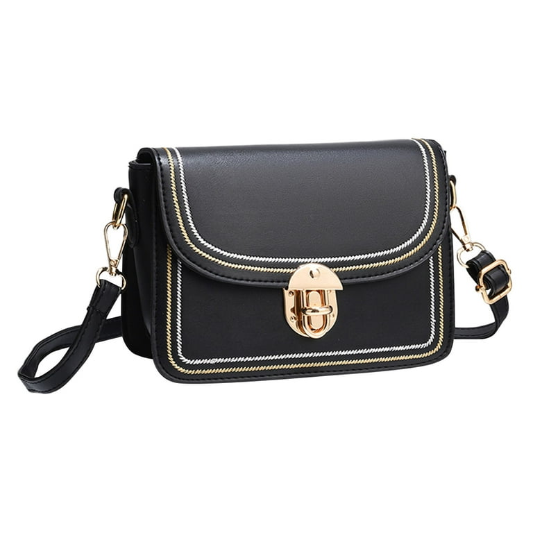 Parker Small Convertible Crossbody - Black Leather