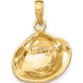 thumbnail image 4 of 10K Medium Clam Shell Pendant Yellow Gold Material Refined Charming Bold An unforgettable keepsake to treasure forever, 4 of 4