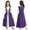 Purple, variant on Aislor Medieval Renaissance Maxi Dress for Girls Halloween Vampire Cosplay Gown Queen Fancy Dress Black 8