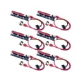 thumbnail image 1 of 6x PCIe Riser Mining Card PCI-E 16x to 1x Powered Riser Adapter Card with USB 3.0 Extension Cable & MOLEX to SATA Power Cable - GPU Riser Adapter Cable, 1 of 7