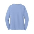 thumbnail image 7 of Gildan Men’s Heavy Cotton Long Sleeve T-Shirt, Crew Neck Classic Fit Tee, Carolina Blue, 6-Pack, S, 7 of 7